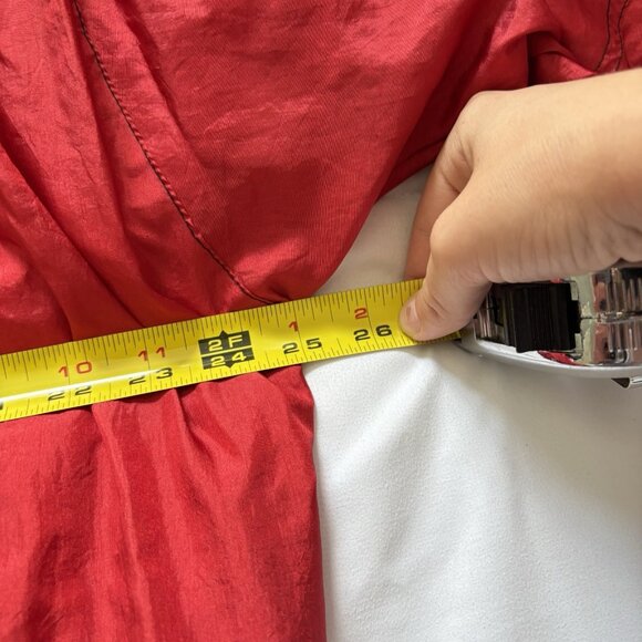 Vintage 90s Womens Size Large Nylon Track Jacket Southwestern Beaded Embellished - Picture 6 of 11